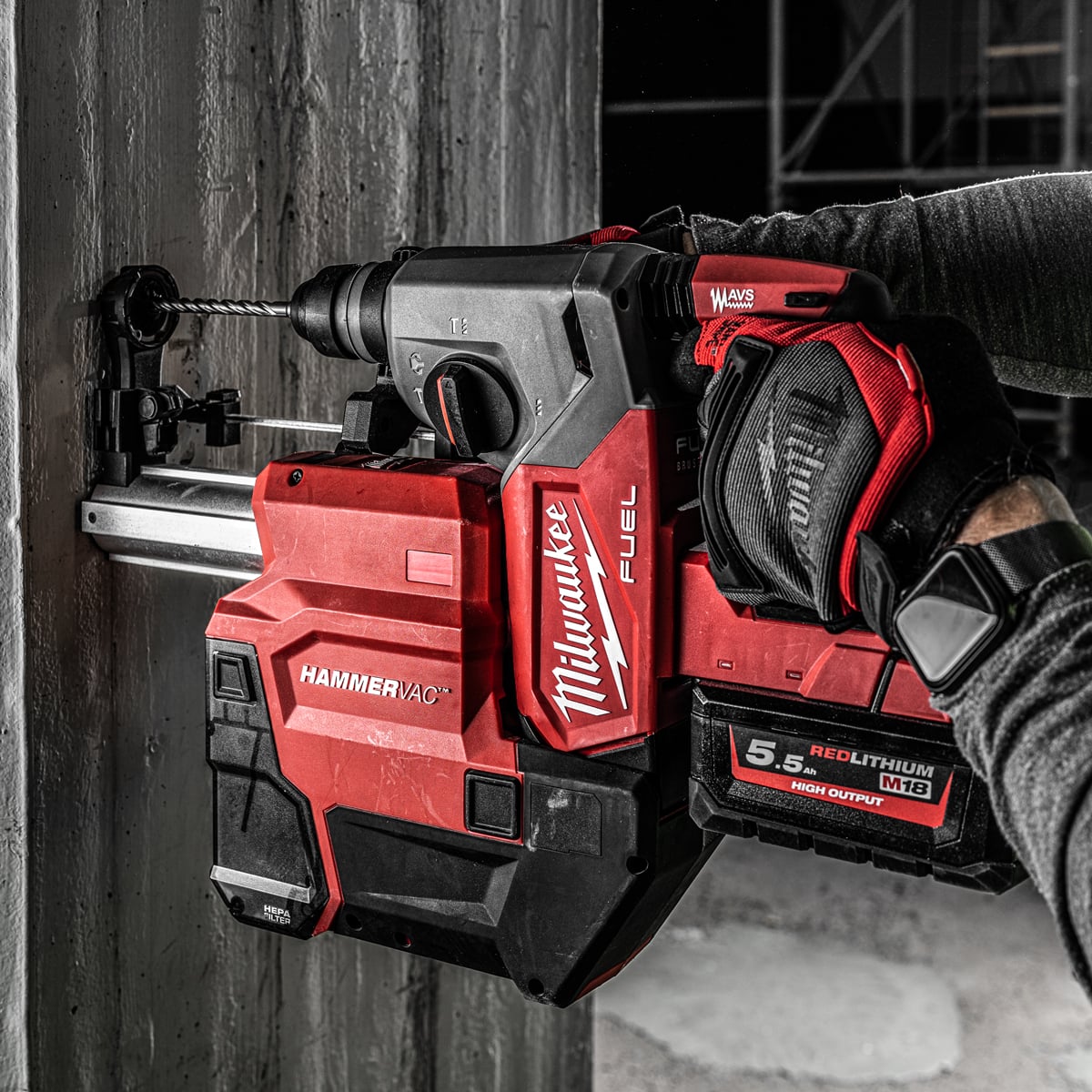 Milwaukee Dedicated Dust Extraction For M18 Fuel 26 mm SDS-Plus Hammers With Autopulse (Body only)